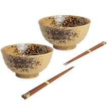 Set japon�s 2 boles Purobu 17 cm y palillos