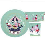 Set 3 piezas Pepa Pig Winter Wonderland