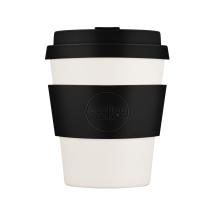 Taza con tapa Ecoffee PLA 240 ml Black Nature