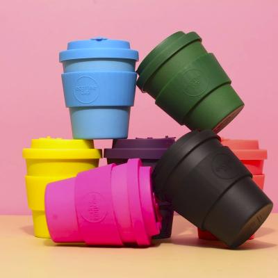 Taza con tapa Ecoffee PLA 240 ml Black Nature