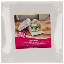 Caja para pasteles blanca 40x40x15 cm