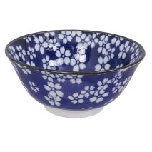 Bol japons Flors variat blaus 15 cm