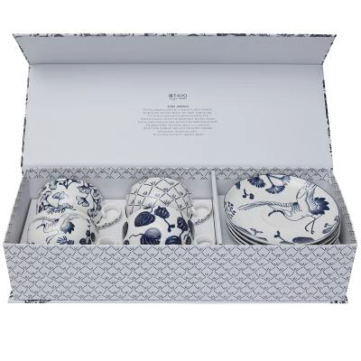 Set regalo caf� Flora Jap�nica 4 tz y 4 platos