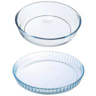 Set 2 moldes horno Pyrex redondo - quiche