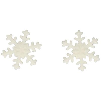 Set 12 decoraciones de azcar Copos de nieve
