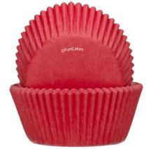 Papel cupcakes x48 rojo