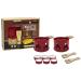 Set regalo 2x Raclette Cheminee rojo