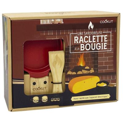 Set regalo 2x Raclette Cheminee rojo