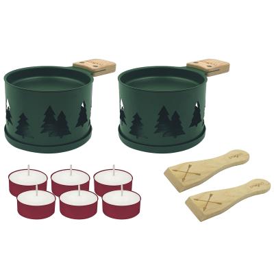 Set regalo 2x Raclette Sapin verde