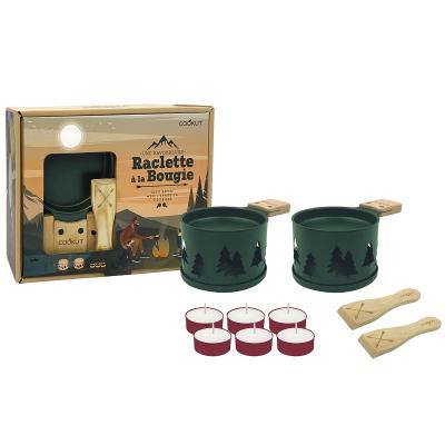 Set regalo 2x Raclette Sapin verde
