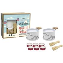 Set regalo 2x Raclette Montagne blanca