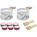 Set regalo 2x Raclette Montagne blanca