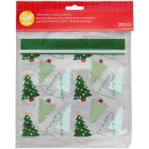 Bolsas para galletas y dulces x20 �rboles Navidad
