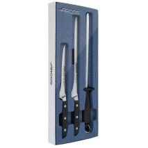 Set 3 cuchillos jam�n y chaira Arcos Manhattan