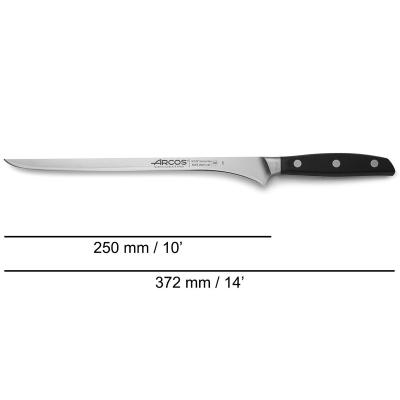 Set 3 cuchillos jam�n y chaira Arcos Manhattan