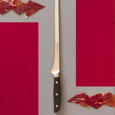 Set 3 cuchillos jam�n y chaira Arcos Manhattan