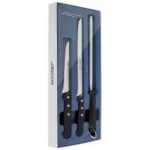 Set 3 cuchillos jamn y chaira Arcos Universal
