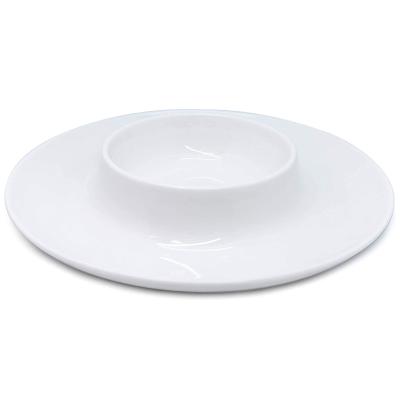 Plato con bol para nachos y guacamole 26 cm