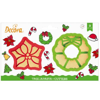 Set 2 cortadores galletas plstico Estrella y Guir