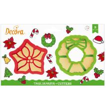 Set 2 cortadores galletas pl�stico Estrella y Guir