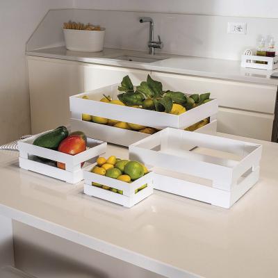 Caja organizadora Tidy&Store Recycled L blanca