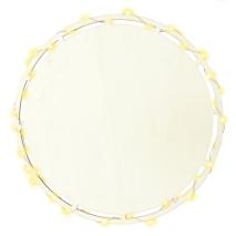 Plato presentacin redondo madera con Led