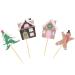 Papel cupcakes y toppers x24 Ginger