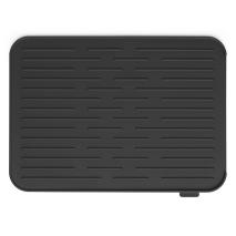 Escorreplats silicona amb sortida aigua gris