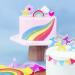 Set de 5 velas cumpleaos 3D Rainbow