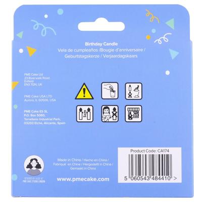 Vela topper Happy Birthday pastel blue
