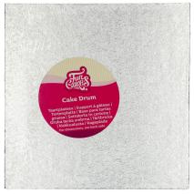 Base pastissos quadrada plata 20 cm 12 mm