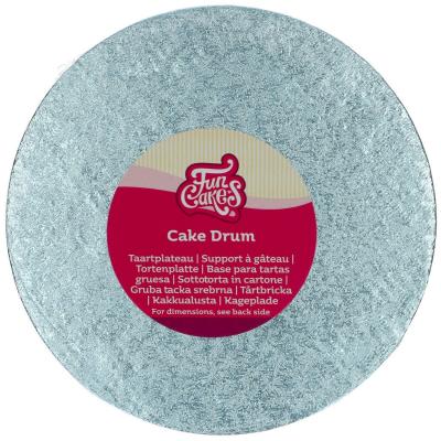 Base pasteles redonda 20 cm azul beb�