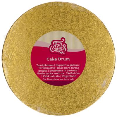 Base pasteles redonda 20 cm dorada