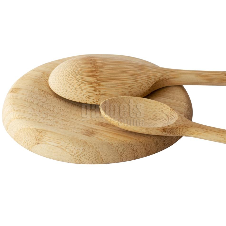 Reposa cucharas cocina bambú Pelby
