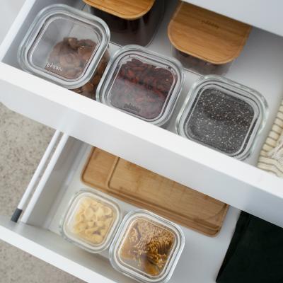 Bote cocina transparente Pebbly cristal