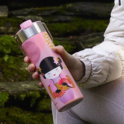 Termo con infusor y asa Geisha rose 500 ml
