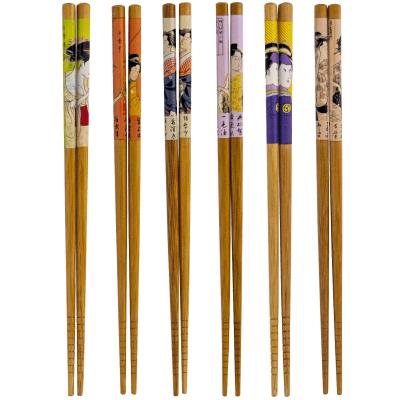 1 par palillos japoneses Geisha surtidos