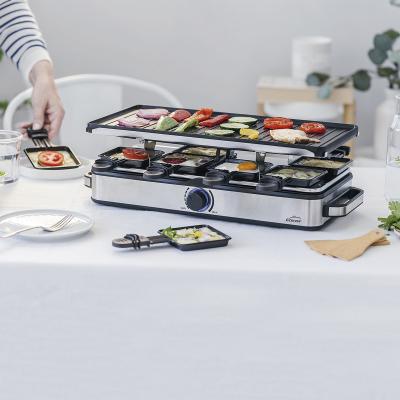 Raclette grill inox Join 8 personas
