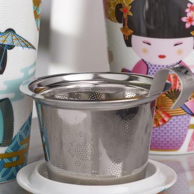 Taza trmica filtro infusor y tapa Geisha 350 ml