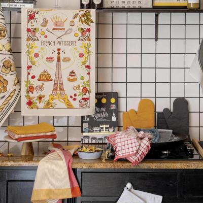 Trapo de cocina algodn reciclado Mattia rojo