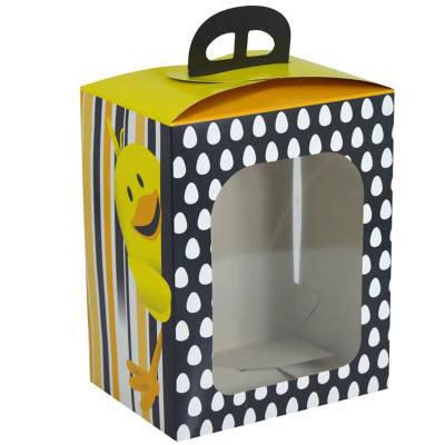 Caja para figuras mona pascua Pollito 18x24x25 cm