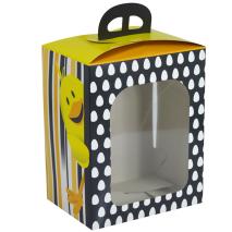 Caja para figuras mona pascua Pollito 18x24x25 cm