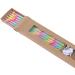 Set 6 velas altas Rainbow rayas