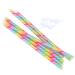 Set 6 velas altas Rainbow rayas