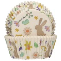 Papel Cupcakes x48 Animales Primavera