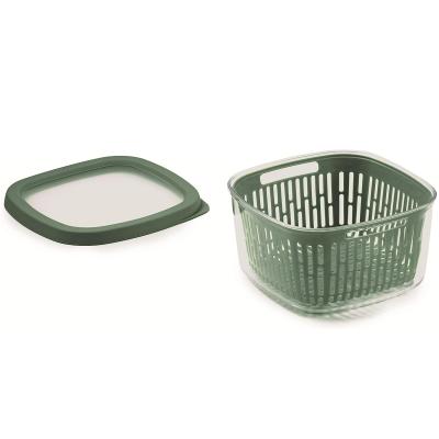 Fiambrera con rejilla fruta, verdura y pescado