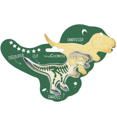 Cortador galletas y stencil Dino