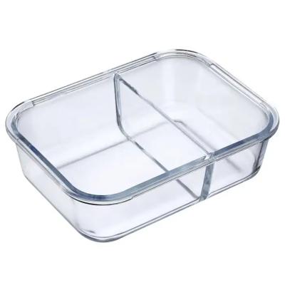 Tupper cristal 2 divisiones hasta tope