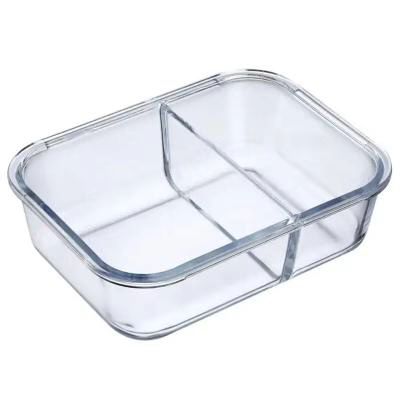 Tupper cristal 2 divisiones hasta tope
