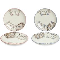 Plato 3 gatos japo 19,5 cm